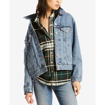 商品Levi's | Women's Ex-Boyfriend Cotton Denim Trucker Jacket,商家Macy's,价格¥354图片