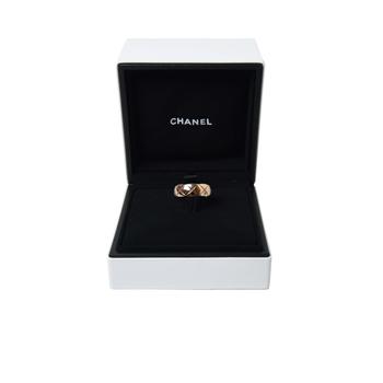 商品Chanel Coco Crush Small Version Ring 18K Beige Gold图片