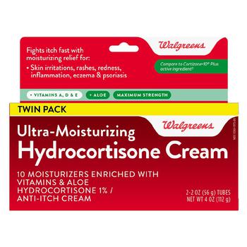 Walgreens | Hydrocortisone 1 Percent Anti-Itch Cream Plus 10 Moisturizers商品图片,独家减免邮费