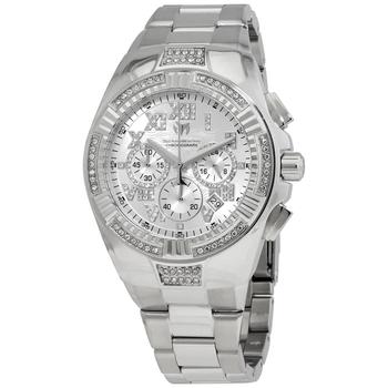 TechnoMarine | Cruise Glitz Chronograph Quartz Crystal White Dial Mens Watch TM-121077商品图片,2.3折