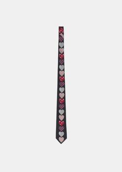 商品YOHJI YAMAMOTO | Yohji Yamamoto Black Heart Pattern Tie,商家NOBLEMARS,价格¥1729图片