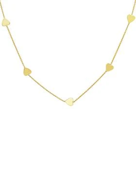 Jennifer Meyer | 18k Yellow Gold Hearts by The Inch Necklace,商家Neiman Marcus,价格¥14229