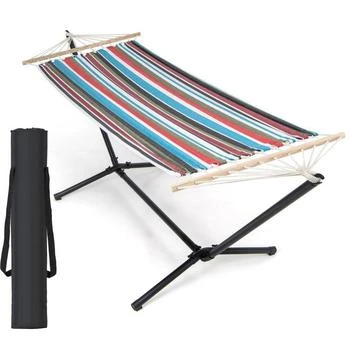 QuikFurn | Portable Poly-Cotton Hammock with Stand and Carrying Case,商家Premium Outlets,价格¥1712