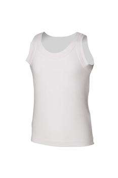 商品Skinni Fit | Skinni Minni Kids Big Boys Tank Vest / Top (White),商家Verishop,价格¥99图片