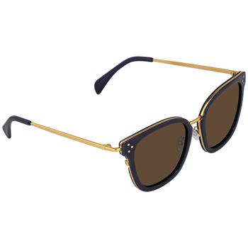 推荐Celine Brown Square Ladies Sunglasses CL40035F 90E 54商品