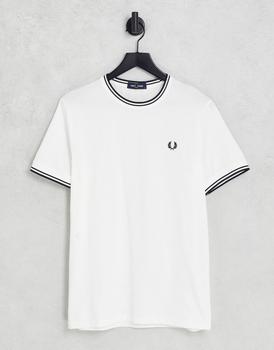 Fred Perry | Fred Perry twin tipped t-shirt in white商品图片,