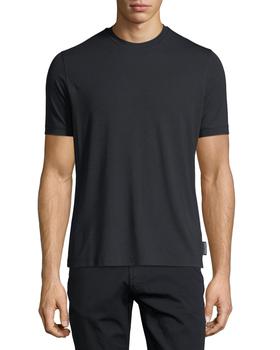 推荐Basic Short-Sleeve Solid Crewneck T-Shirt商品