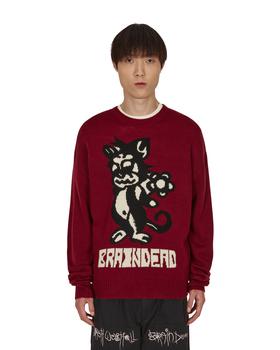 推荐Meow Knit Sweater Red商品