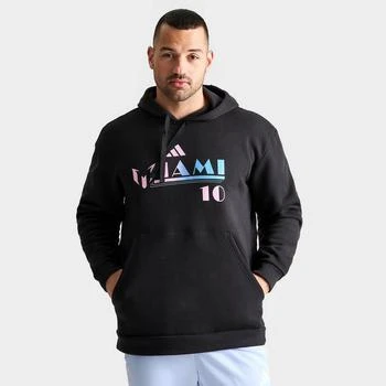 Adidas | Men's adidas Soccer Inter Miami CF MLS Messi Logo Graphic Fleece Hoodie,商家Finish Line,价格¥298