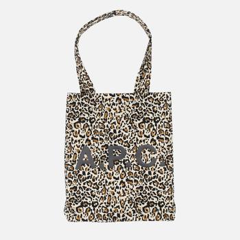 A.P.C. | A.P.C. Lou Leopard-Print Cotton Tote Bag商品图片,6折
