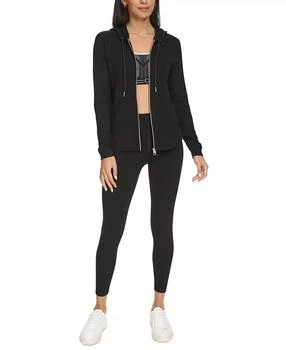 Calvin Klein品牌, 商品Ruched-Sleeve Zip Hoodie, 价格¥152