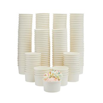 商品Juvale | 200 Pack White Paper Ice Cream Cups for Sundaes and Frozen Yogurt, Disposable Dessert Bowls (8 oz),商家Macy's,价格¥244图片