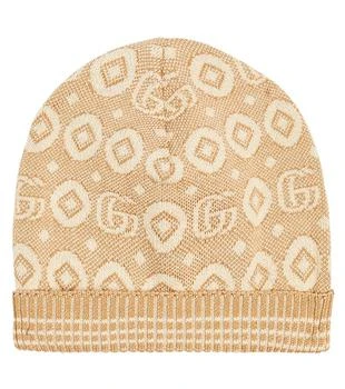 Gucci | Baby GG cotton beanie,商家MyTheresa,价格¥1514