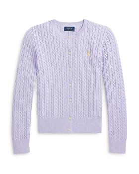 商品Ralph Lauren | Girls' Mini-Cable Cotton Cardigan - Little Kid, Big Kid,商家Bloomingdale's,价格¥316图片