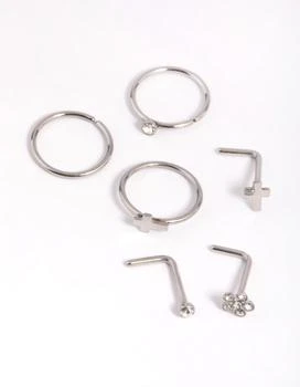 Lovisa | Surgical Steel Cross Nose Ring Packs,商家Premium Outlets,价格¥159