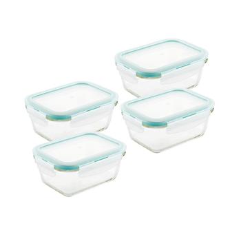 商品Purely Better™ Glass 8-Pc. Rectangular 14-Oz. Food Storage Containers图片