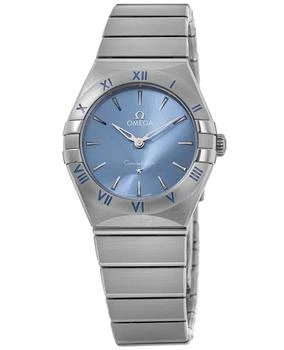 推荐Omega Constellation Quartz 28 MM Blue Dial Steel Women's Watch 131.10.28.60.03.001商品