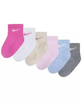 NIKE | Baby Boys or Baby Girls Assorted Ankle Socks, Pack of 6,商家Macy's,价格¥121