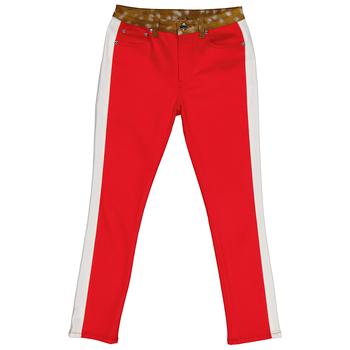 Burberry | Burberry Runway Fawn Print Two-tone Slim Fit Pants, Waist Size 28商品图片,7折
