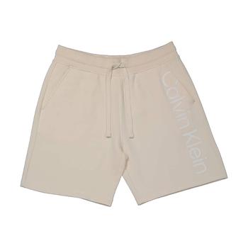 Calvin Klein | Men's Ivory Naturals Regular Fit Wide Logo Shorts商品图片,3.9折