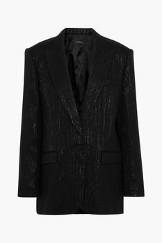 女士Isabel Marant, Isabel Marant | Datja metallic textured-crepe blazer商品图片 4折