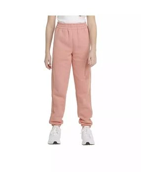 Adidas | Big Girls Elastic Waistband 3-Stripe Cotton Fleece Jogger,商家Macy's,价格¥90