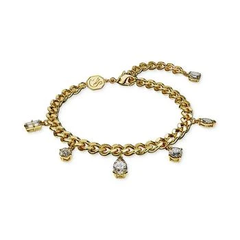 Swarovski | Gold-Tone Dextera Crystal Chain Bracelet 