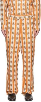 Bode | Orange Fruit Bowl Trousers,商家Ssense US,价格¥5591