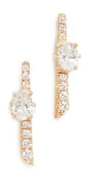商品Jade Trau | Jade Trau 18k Rae 密镶耳钉,商家Shopbop,价格¥17446图片