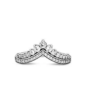 PANDORA | Cubic Zirconia Timeless Princess Wishbone Ring,商家Macy's,价格¥647