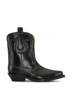 Ganni Low Shaft Embroidered Western Boots product img