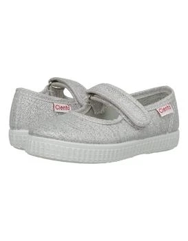 Cienta | Girl's Mary Jane Flat Shoes In Silver Metallic,商家Premium Outlets,价格¥250