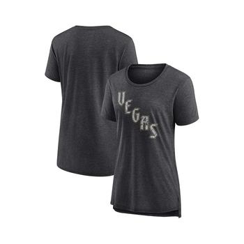 Fanatics | Women's Branded Heather Charcoal Vegas Golden Knights Special Edition 2.0 Modern T-shirt商品图片,