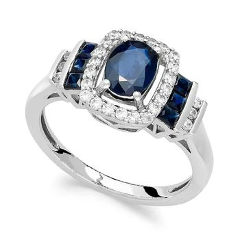 Macy's | Sapphire (1 ct. t.w.) and Diamond (1/5 ct. t.w.) Ring in 14k Gold (Also available in Emerald and Ruby),商家Macy's,价格¥10327