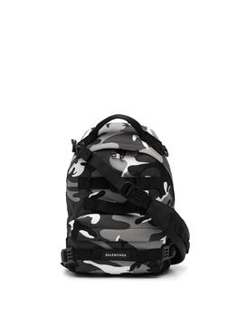 Balenciaga | BALENCIAGA Logo Camo Small Backpack商品图片,满$175享8.9折, 满折