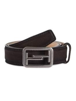 推荐Vintage Inspired Double T Suede Leather Belt商品
