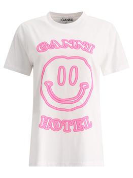 Ganni | "Smile" t-shirt商品图片,7.6折