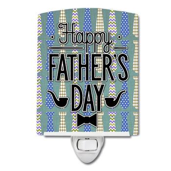 商品Happy Father's Day Neckties Ceramic Night Light图片