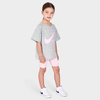推荐Girls' Little Kids' Nike Repeat T-Shirt and Bike Shorts Set商品