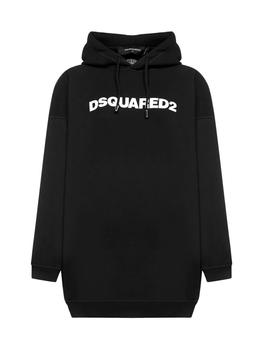 推荐Dsquared2 Logo Printed Hoodie Dress商品