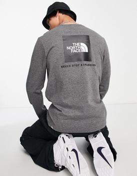 The North Face | The North Face Redbox back print long sleeve t-shirt in grey商品图片,8.1折