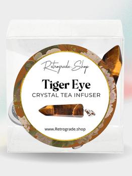 商品Tiger Eye Crystal Gemstone 2-Inch Tea Ball Infuser图片