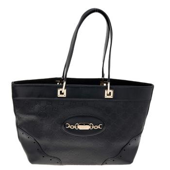 古驰托特包, [二手商品] Gucci | Gucci Black Guccissima Leather Medium Punch Tote商品图片 7.9折, 满1件减$100, 满减