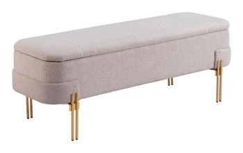 Zuo-Mod | Lebreton Storage Bench Oatmeal Beige,商家Premium Outlets,价格¥4464