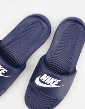 NIKE | Nike Victori One sliders in navy商品图片,额外9.5折, 额外九五折