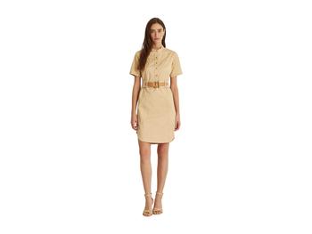 女装拉夫劳伦连衣裙, Ralph Lauren | Belted Micro-Sanded Twill Dress商品图片 4.2折