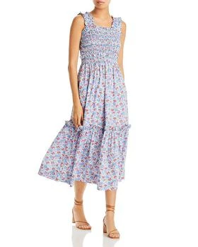 Sea | NYC Peggy Cotton Floral Print Dress 3.5折, 满$100减$25, 满减