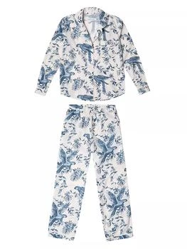 Desmond & Dempsey | Bromley Parrot Cotton Long Pajama Set 满$250享8.5折, 满折