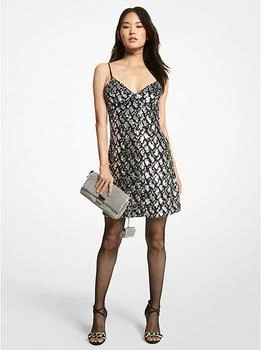 Michael Kors | Snake Sequined Stretch Viscose Slip Dress,商家Michael Kors,价格¥806