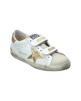 推荐Golden Goose Old School Leather & Glitter Sneaker商品